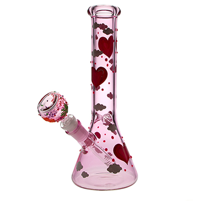 valentijnsdag paarse bong