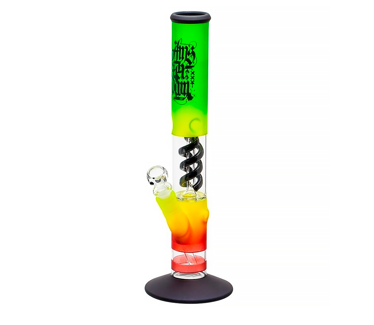 Amsterdam Rasta Percolator Straight Bong - Waterpijp-bong.nl