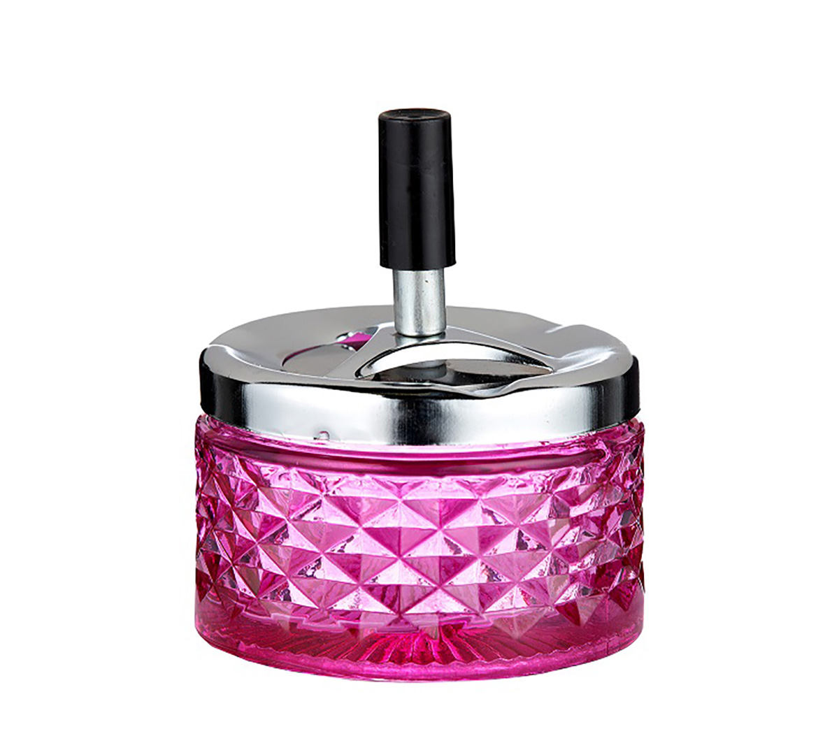 Angelo Spin Ashtray Glass Pink 9,5 cm