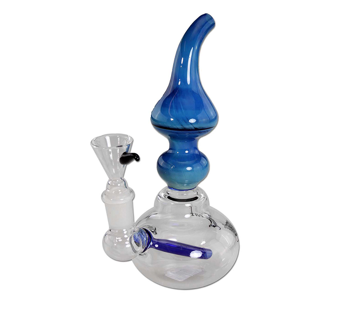 Black Leaf Belly Bubbler Blue