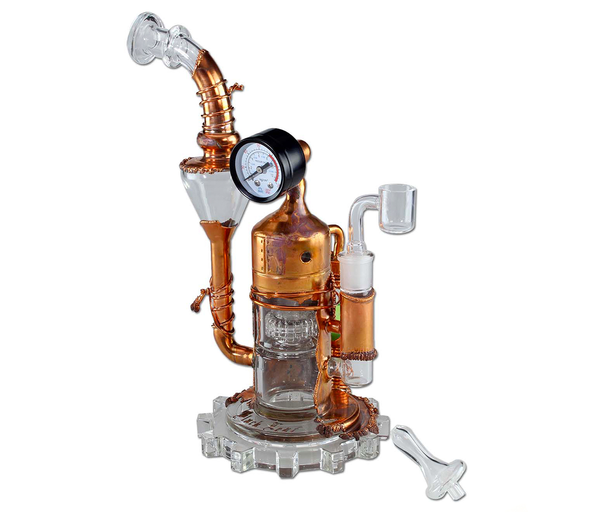 Black Leaf Galileo's SteamOmeter Recycler Dab Rig - Waterpijp-bong.nl