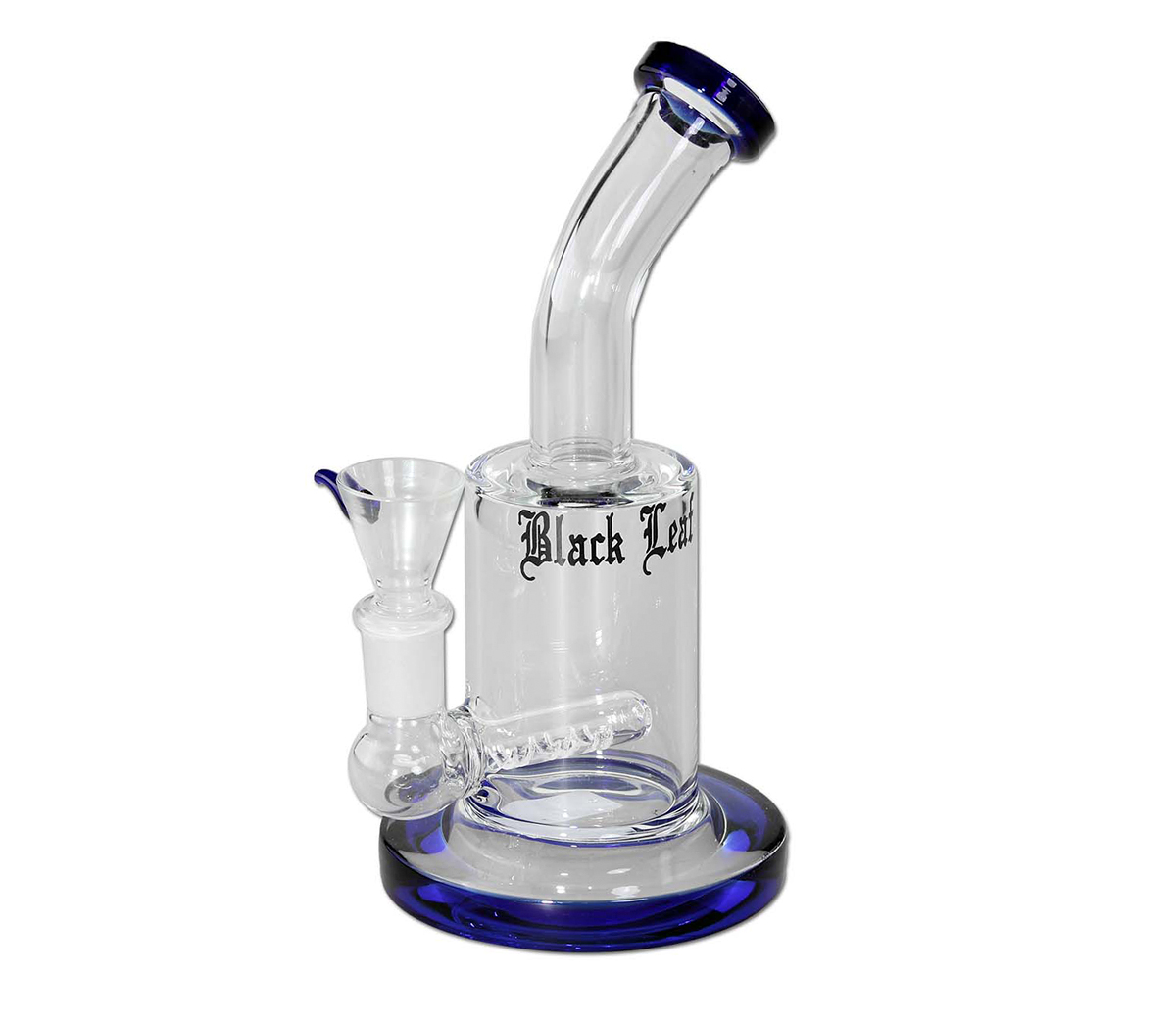 Black Leaf Bubbler with Inline Slit Diffuser - Blue