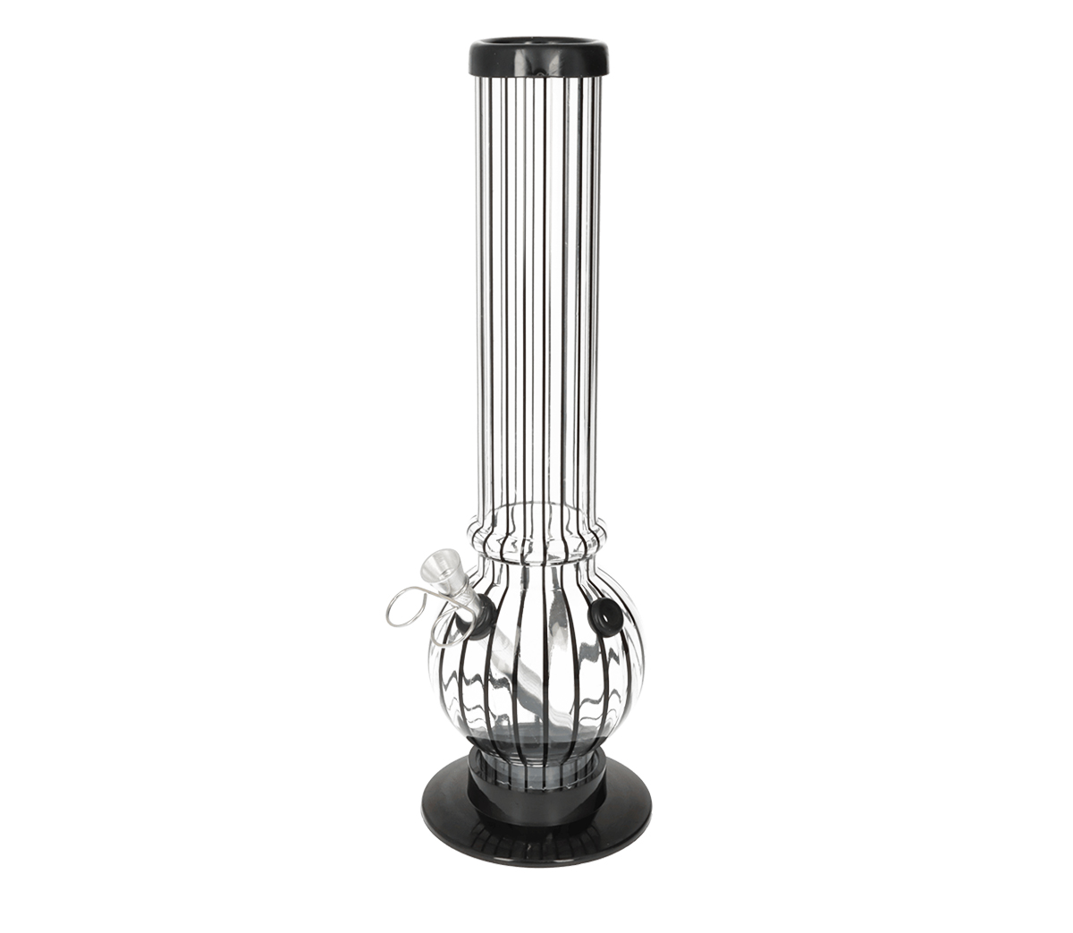 Black Stripe Acryl Bong with Lift Bowl
