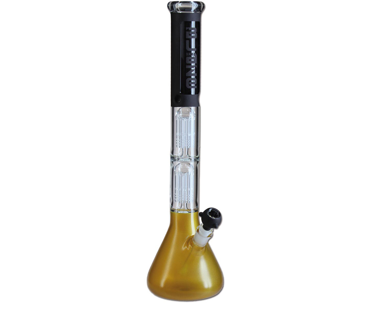 Blaze Glass Percolator Icebong 2x8-Arm gold - Waterpijp-bong.nl