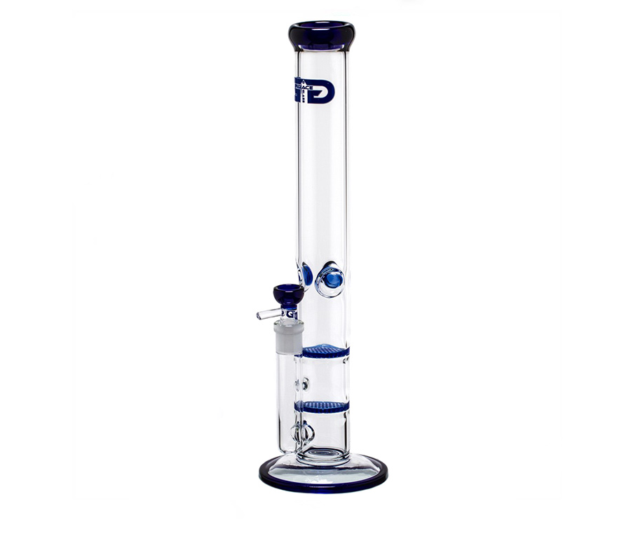 Blue Cane 2x Honeycomb Percolator GG Bong