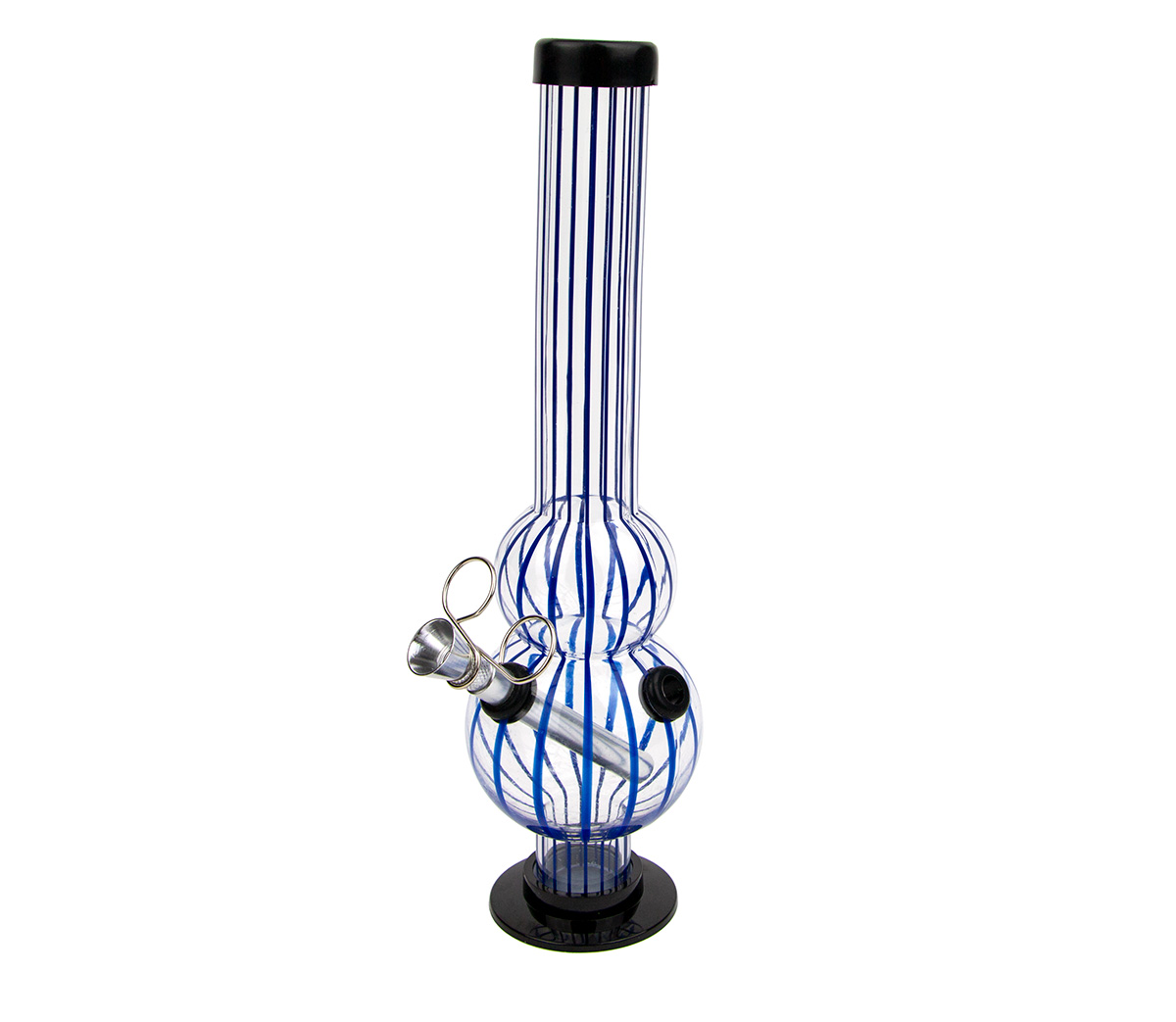 Blue Stripe Acryl Bong with Lift Bowl