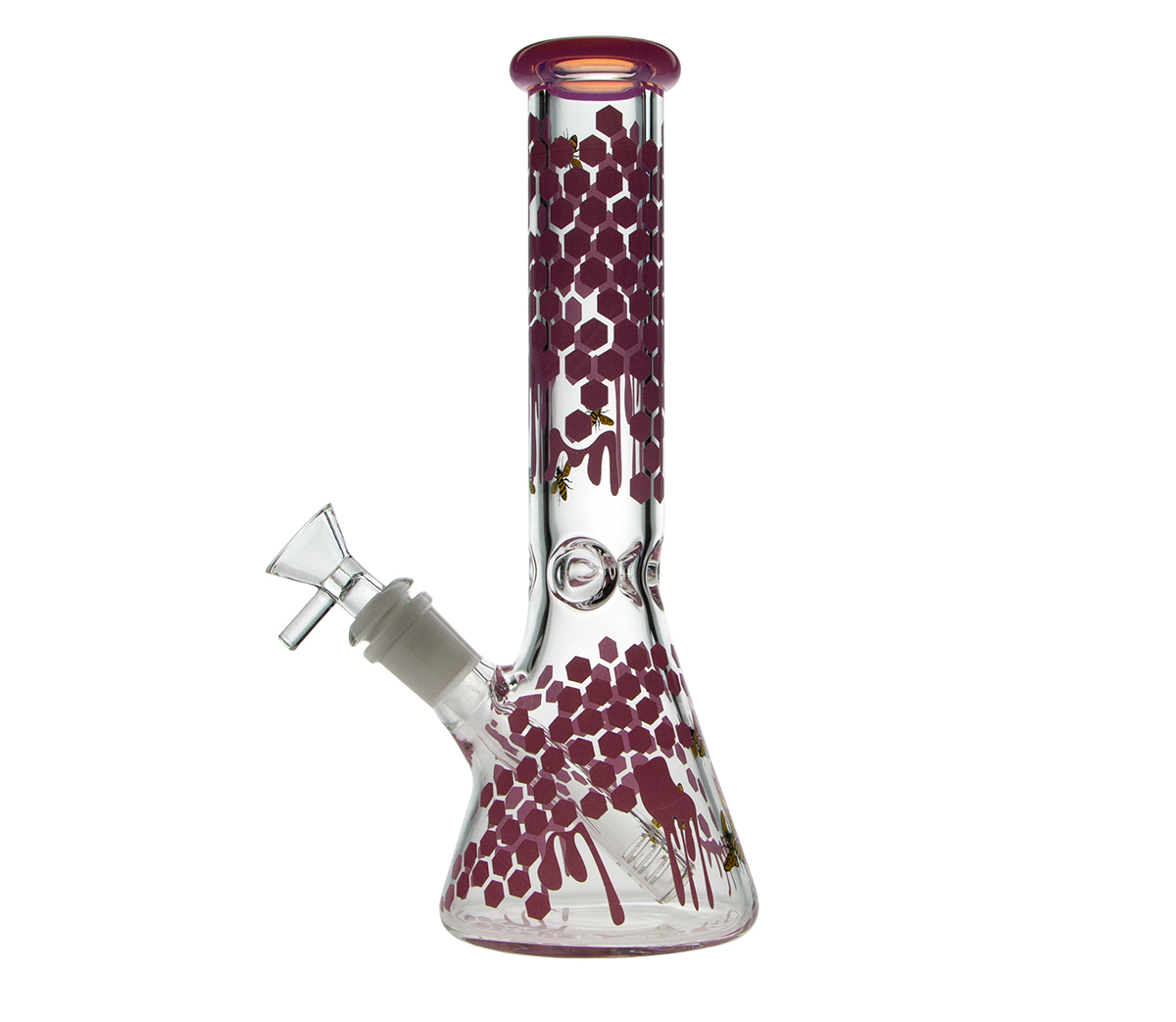 Cannabis Bees Ice Bong - Pink