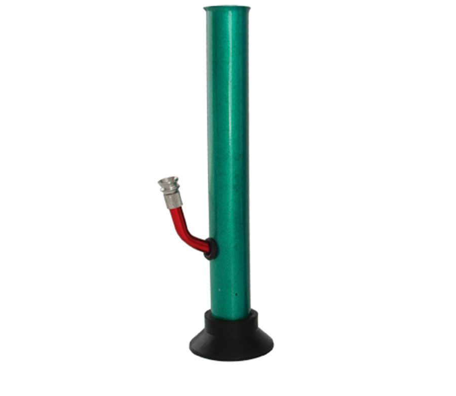 Coloured Metal Bong Large groen