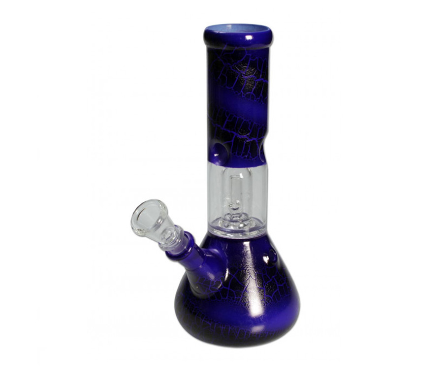 Crunch Glass Dome Percolator Bong Blue - Waterpijp-bong.nl