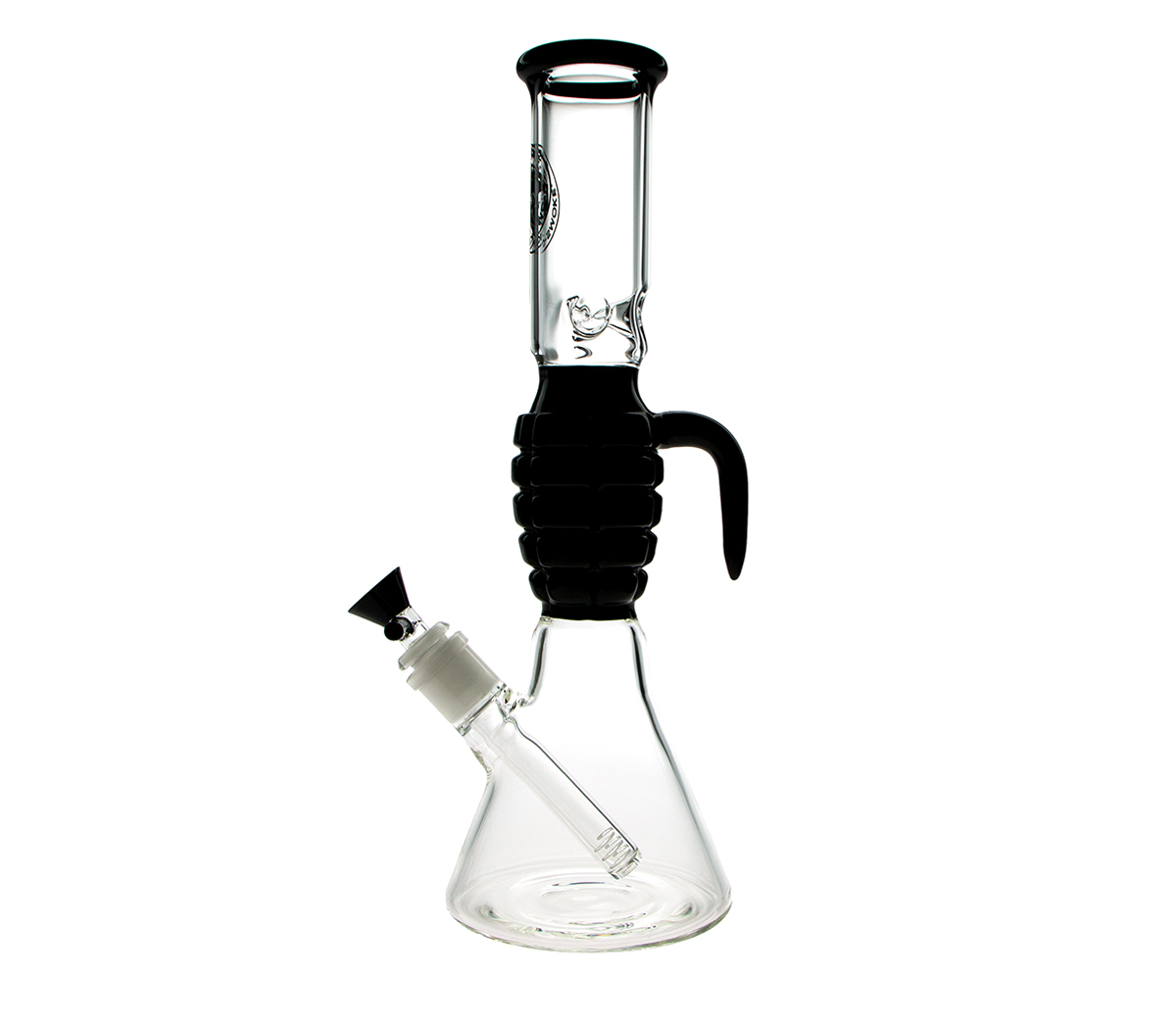 D-SMOKE Grenade Ice Bong - Black