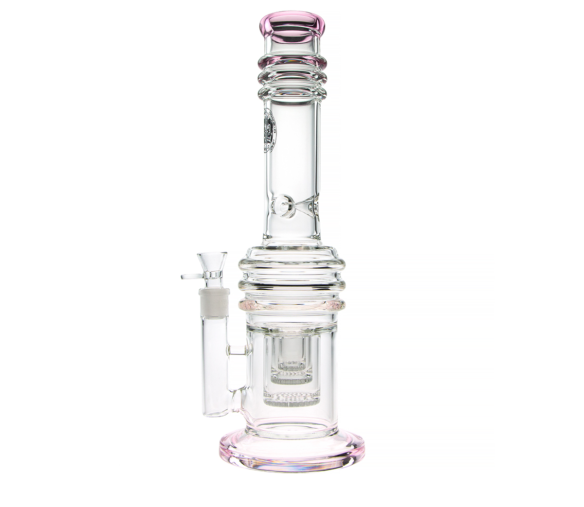 D-SMOKE Massive Triple Honeycomb Bong - Pink