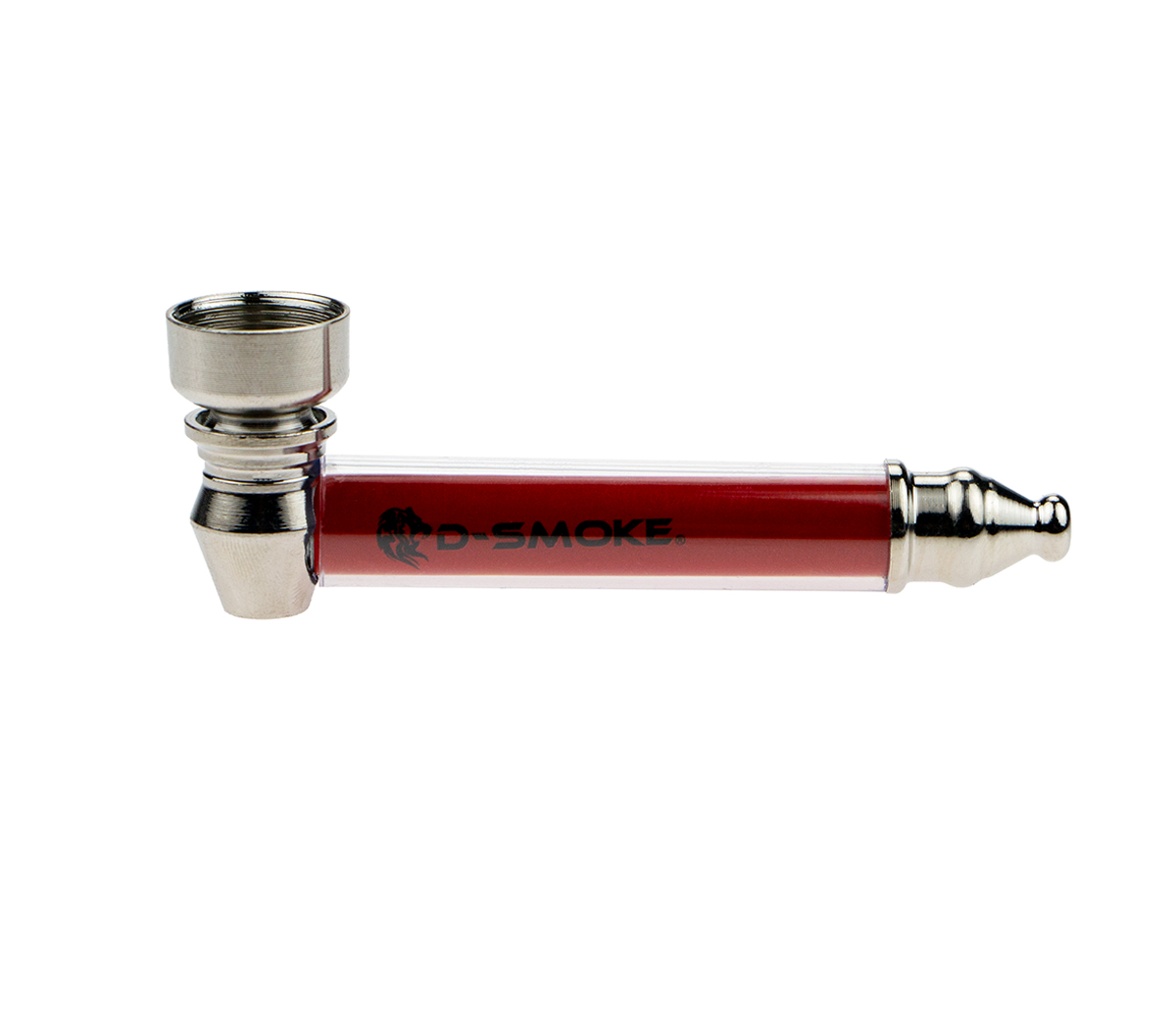 D-SMOKE Metal Weed & Hash Pipe - Red