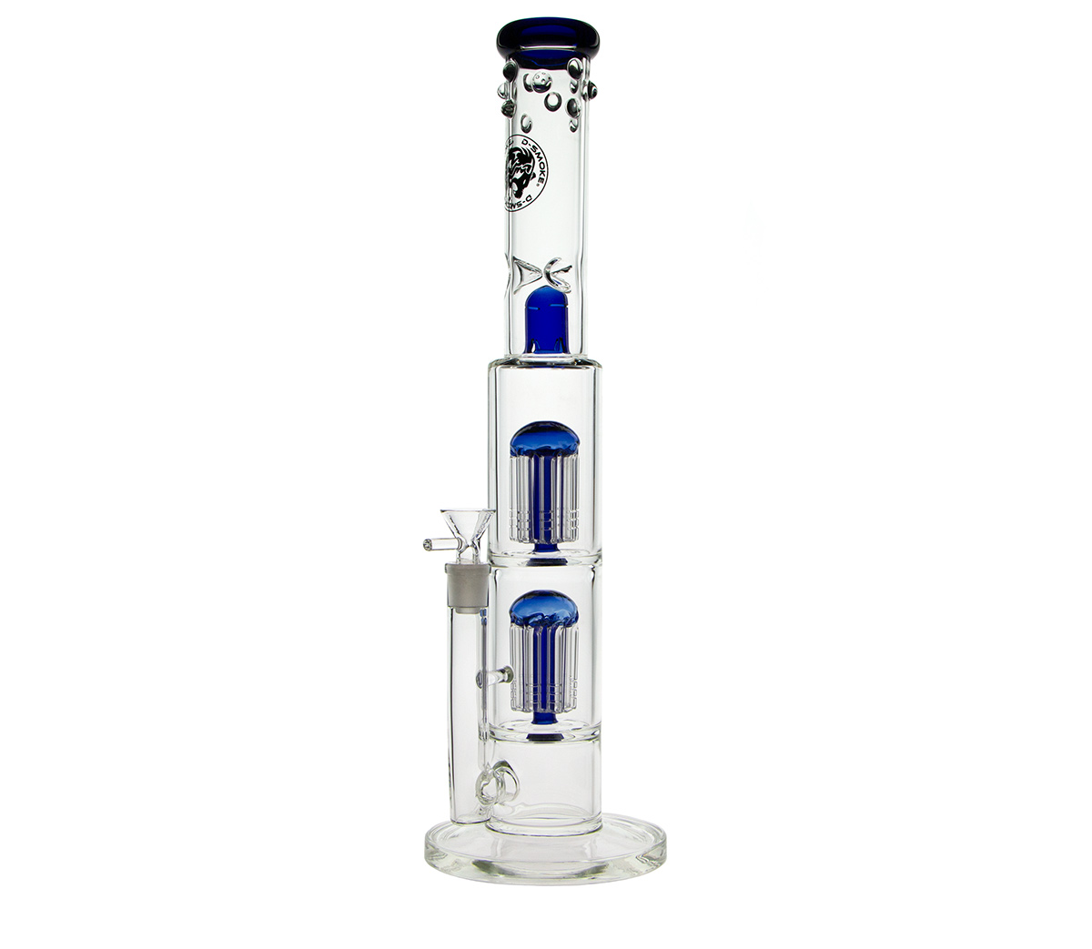 D-SMOKE Stoner Hustler Bong - Blue