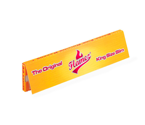 Flamez Yellow King Size Slim lange vloei - Waterpijp-bong.nl