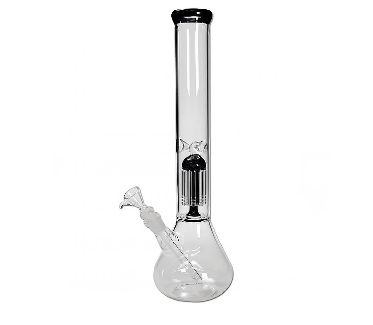 Flask Bong Ice with 8-Arm Tree Percolator Black - Waterpijp-bong.nl