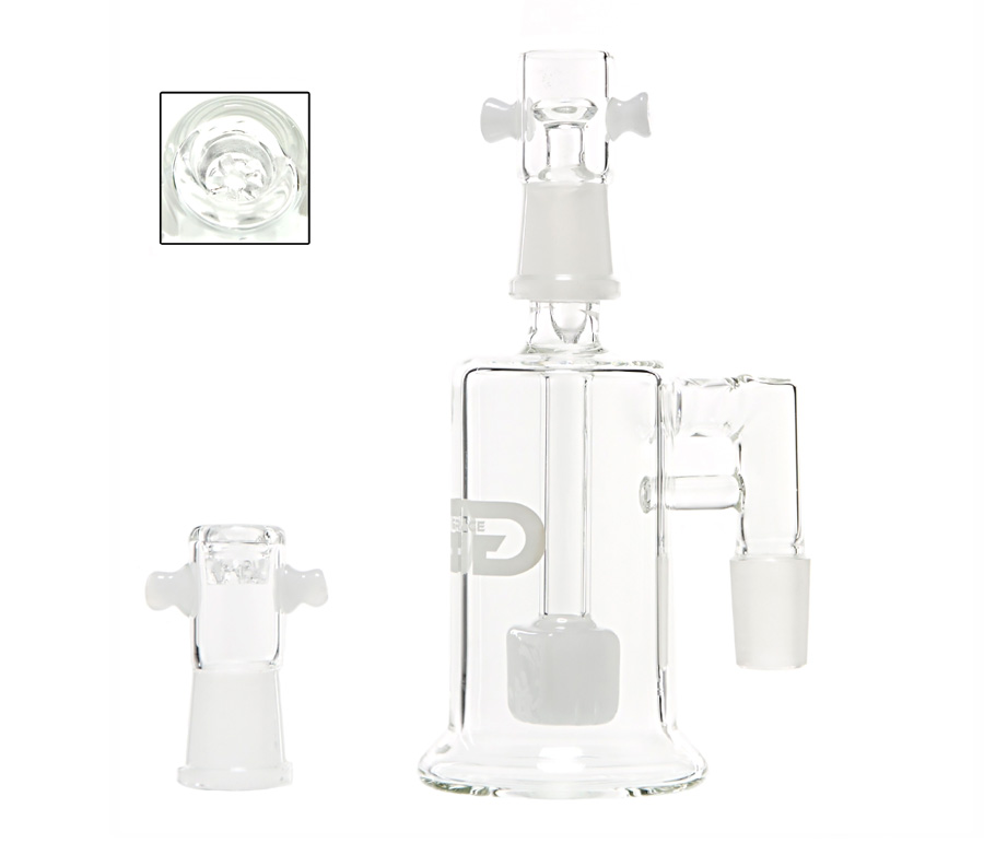 Grace Glass Crystal Cube Precooler White - Waterpijp-bong.nl