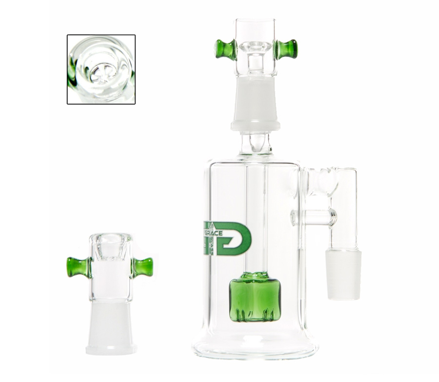 Grace Glass OG Cube Precooler Green - Waterpijp-bong.nl