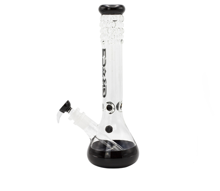Grace Glass Pearl Glass Bong Black