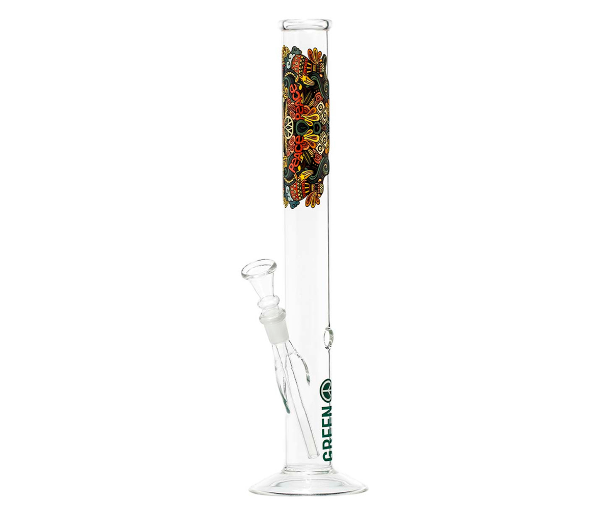 GreeenLine Colorful Peace Glass Bong 35cm