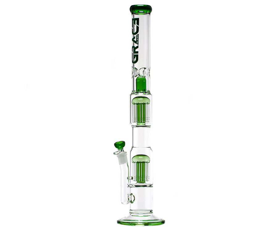 Green Cane 2x 10-arm Perc Extended GG Bong