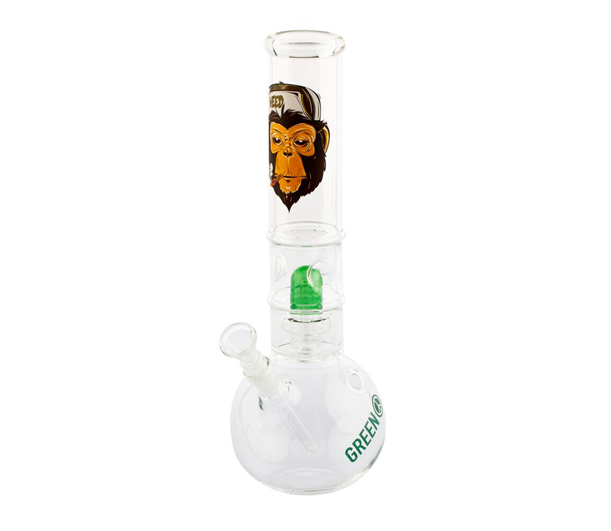 GreenLine Space Monkey Perc Ice Bong