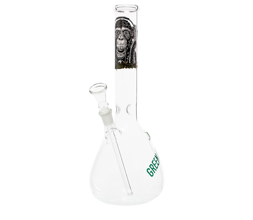Greenline Space Monkey Glass Ice Beaker Bong - Waterpijp-bong.nl