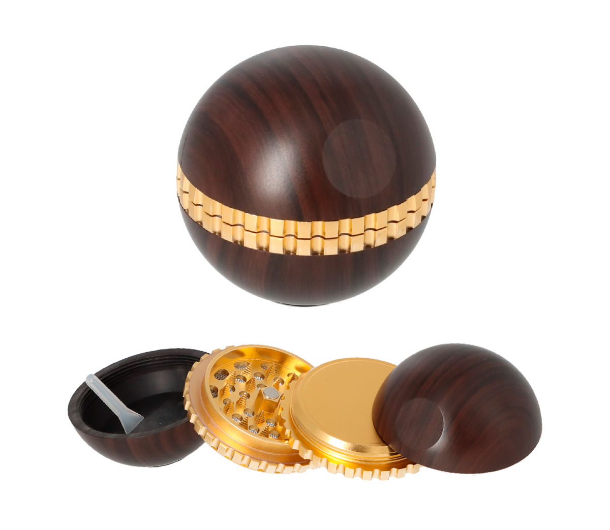 Gyrogrinder 4-piece Brown Wooden Look 