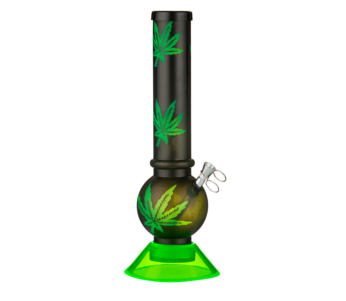 Hemp Green Acrylic bong 34 cm