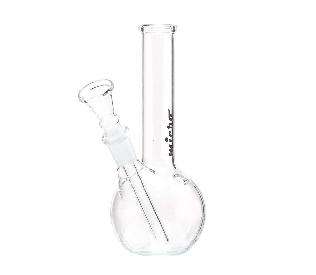 Micro Bouncer Straight Glass Bong 16 cm - Waterpijp-bong.nl