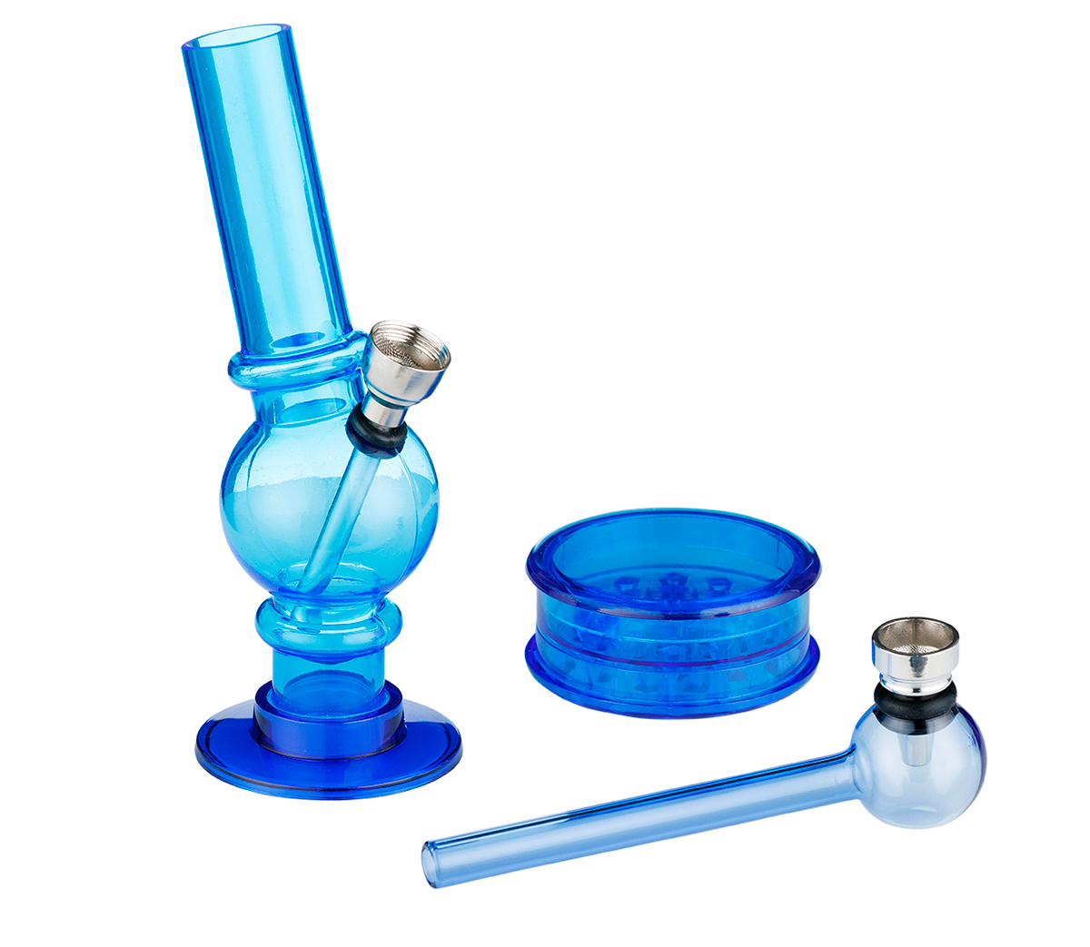 Mini 3 Part Smoke Set - Blue