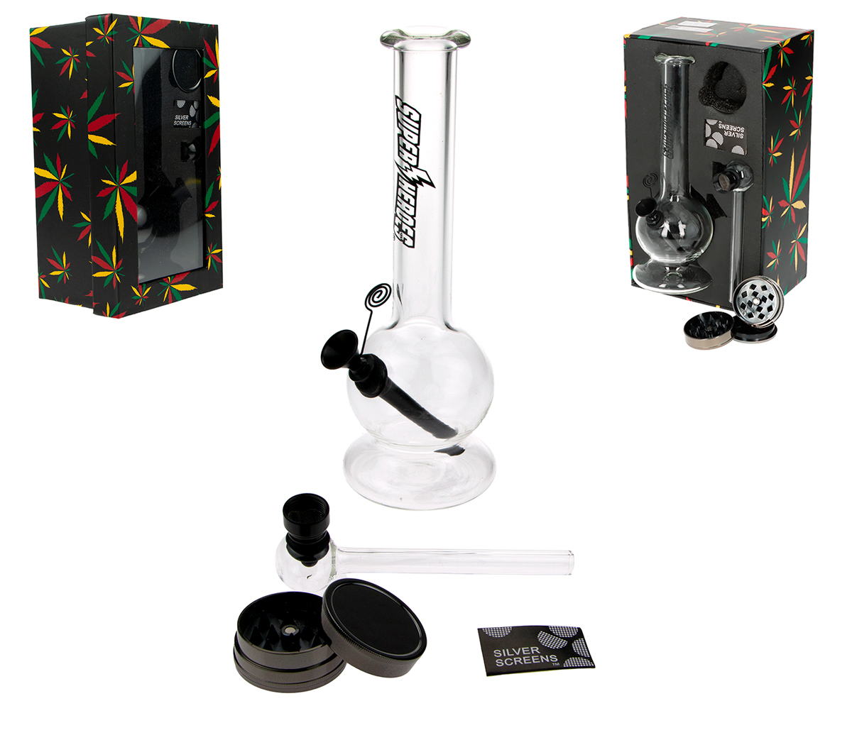Mini Glass Smoke Giftset - 4 parts