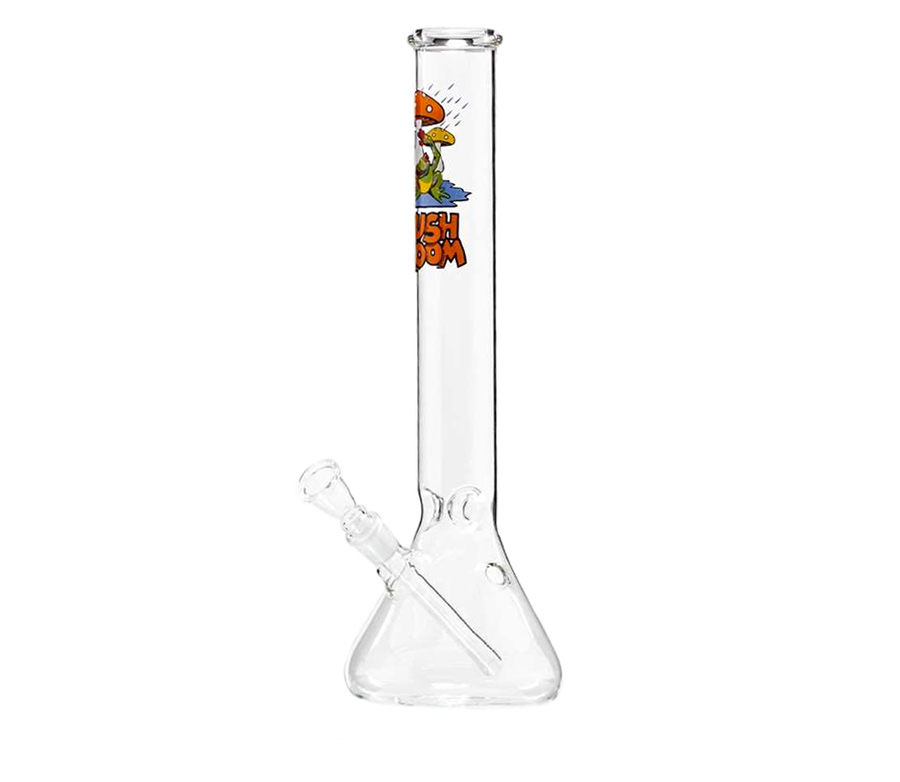 Mushroom Beaker Long Glass Ice Bong - www.waterpijp-bong.nl