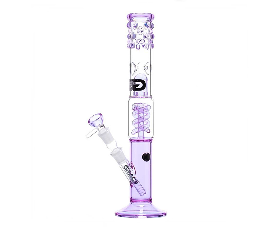 Purple Cane Spiral Percolator GG Bong
