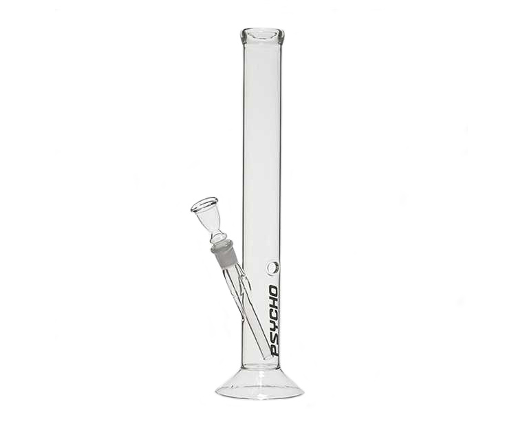 Psycho Glass Bong 32 cm straight - www.waterpijp-bong.nl
