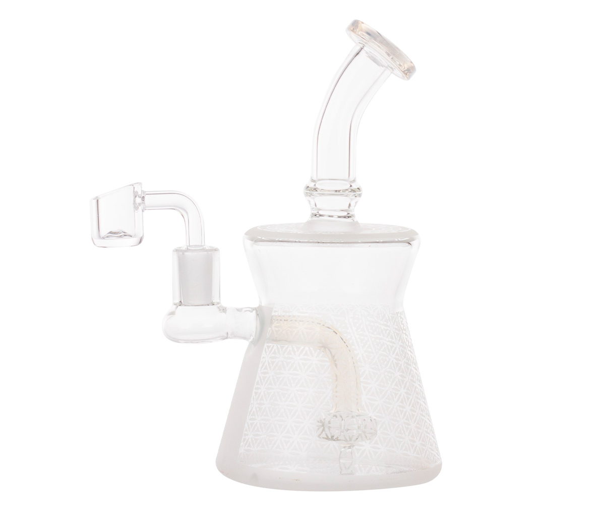 Round Base Oil Rosin Dab Bubbler - 20 cm