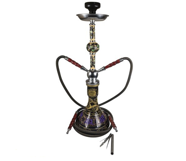 Sahbi Shisha Black Gold Decoration 69cm