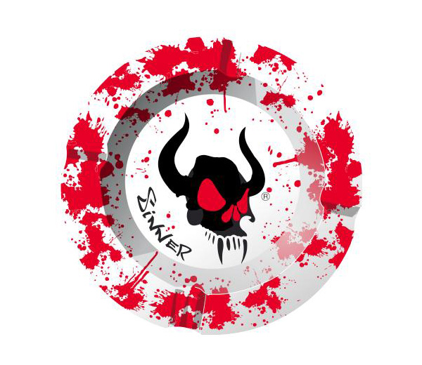 Sinner Skull Metalen Asbak - www.waterpijp-bong.nl