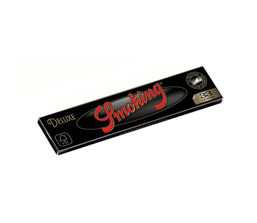 Smoking Deluxe Black King Size - Waterpijp-bong.nl