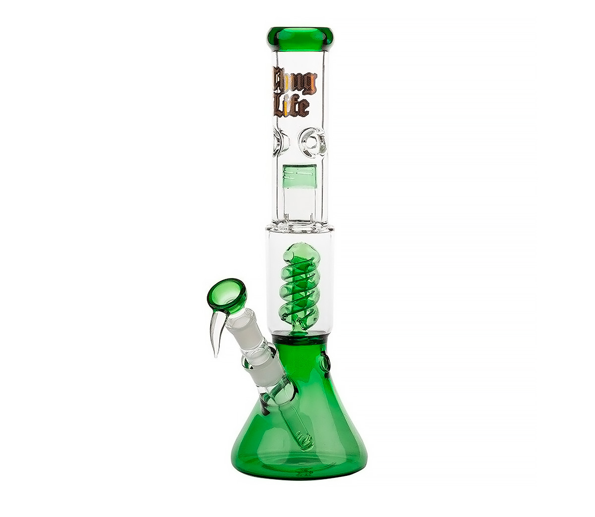 Thug Life OG Series V2 Spiral Percolator Bong Green