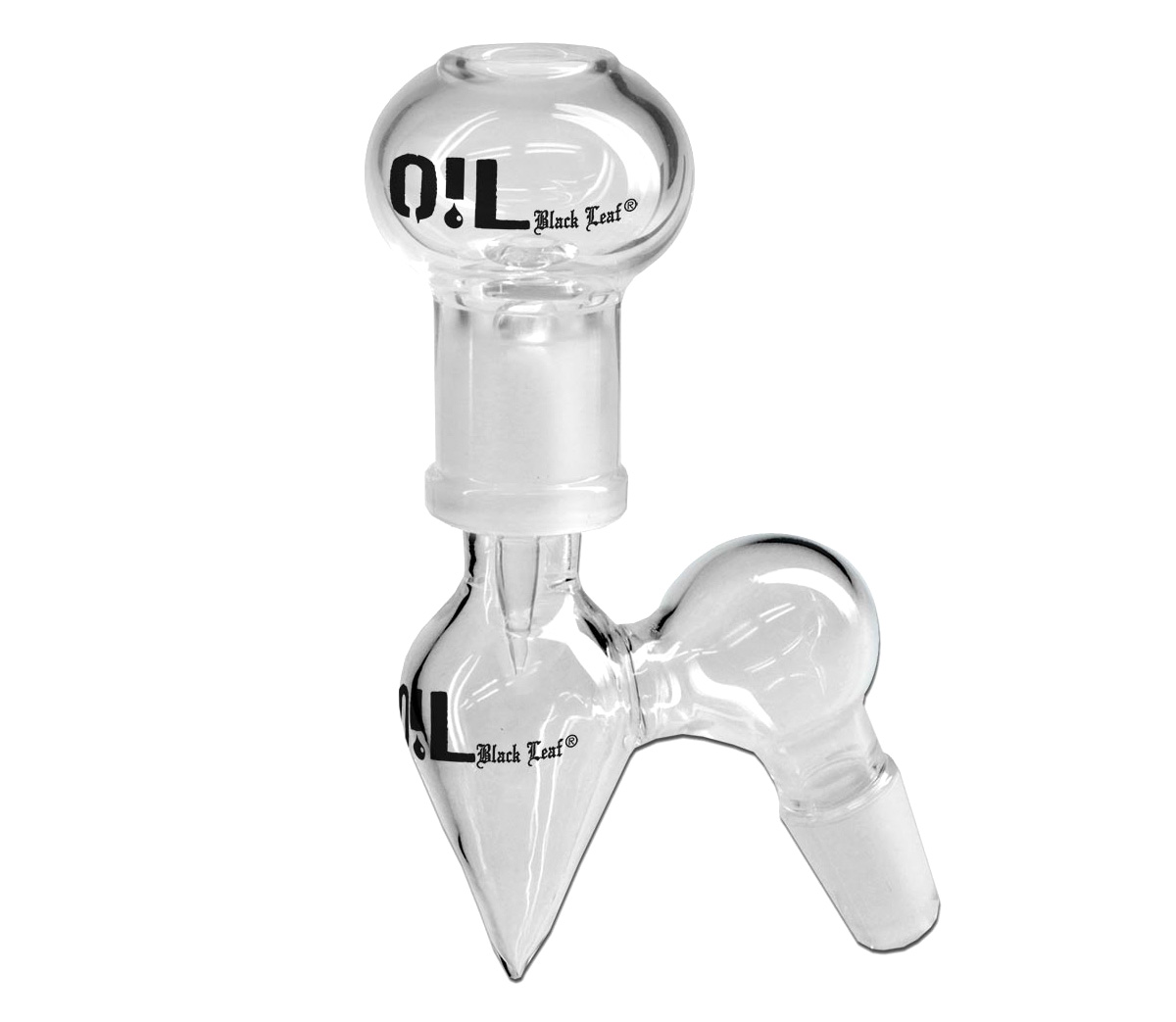 Vapor Bowl Oil Adapter Black Leaf - Waterpijp-bong.nl