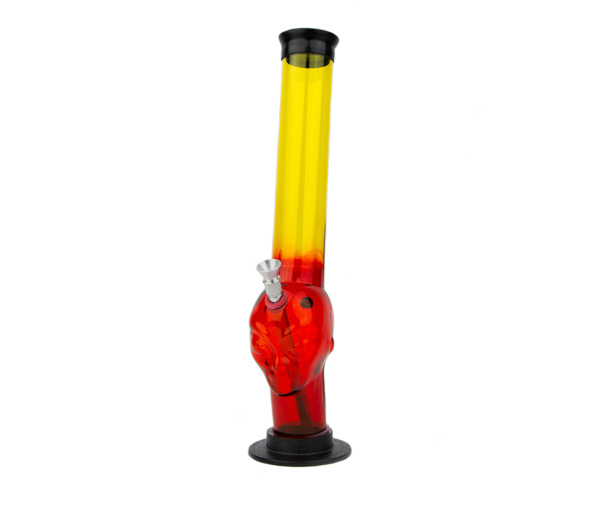 Alien Acryl Bong 30cm rood/geel - www.waterpijp-bong.nl