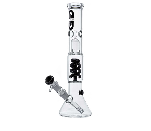 Black Beaker Grace Glass Percolator Bong