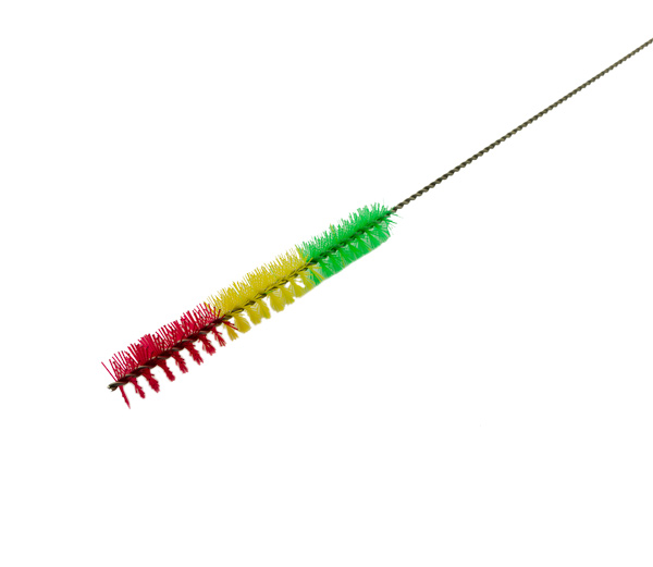 Waterpijp Borstel Stainless 57cm rood/groen