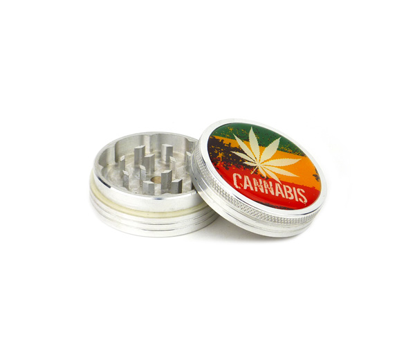 Cannabis Rasta Color Grinder 50mm metaal