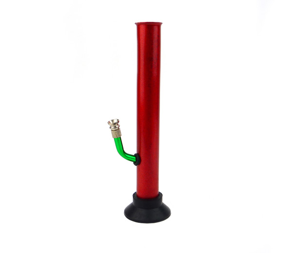 Coloured Metal Bong Medium rood