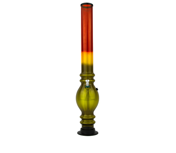 Drupal Acryl Bong 55cm rasta - www.waterpijp-bong.nl