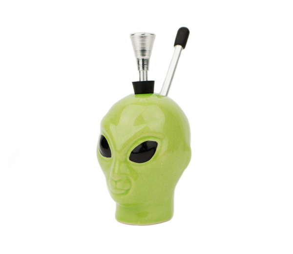 Green Alien Keramiek Handpijp - www.waterpijp-bong.nl