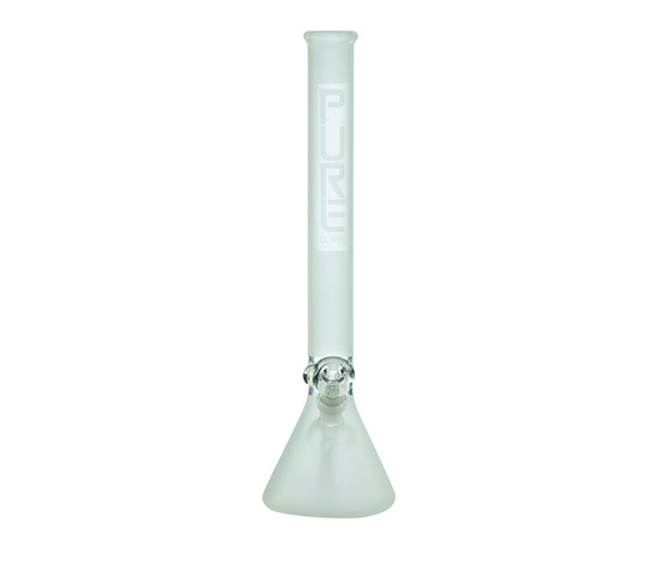 Pure Glass 38mm 14 inch Classic Beaker Frost