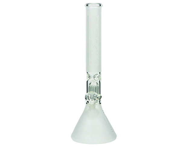 Pure Glass 50mm 10 Arm tree percolator Beaker Frost