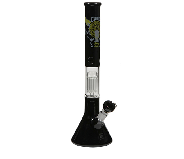 Pure Glass Crooks and Castles 9mm 10arm perq tree Black BKR